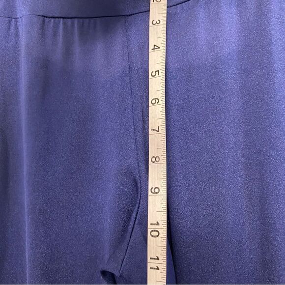 Kelle dance 2 piece blue mesh flocked crop top leggings pants light switch MA - Picture 9 of 13